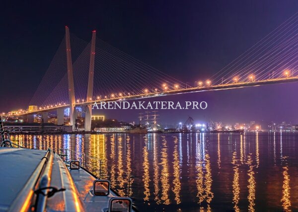 Вид на мост во Владивостоке